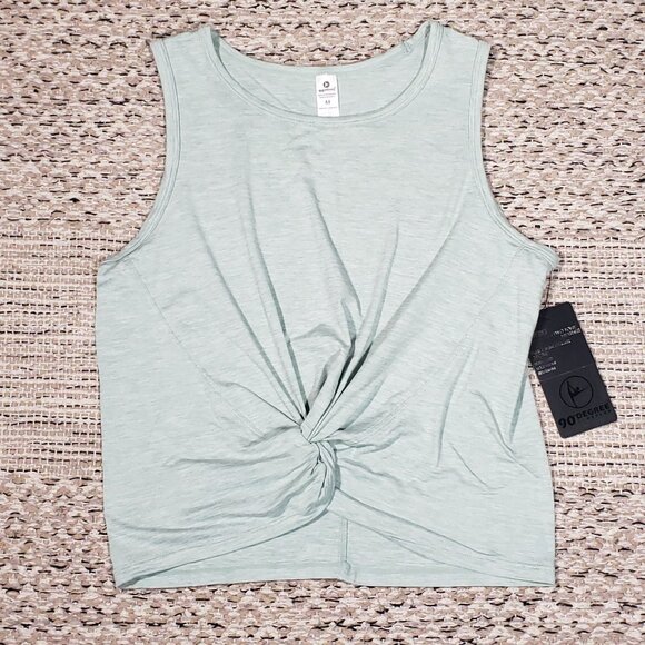 90° Degree Heathered Mint Green Workout Top Size Medium - Picture 1 of 5